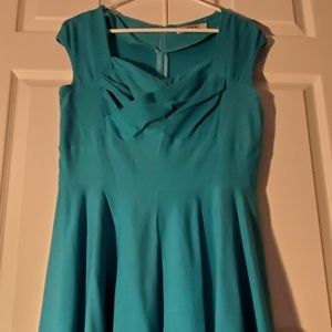 Teal Size 18 Retro Dress